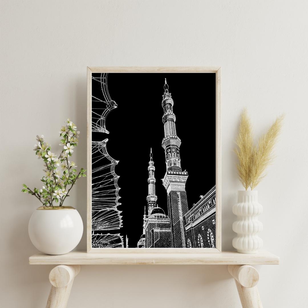 Sacred Serenity: Masjid Nabawi Pair