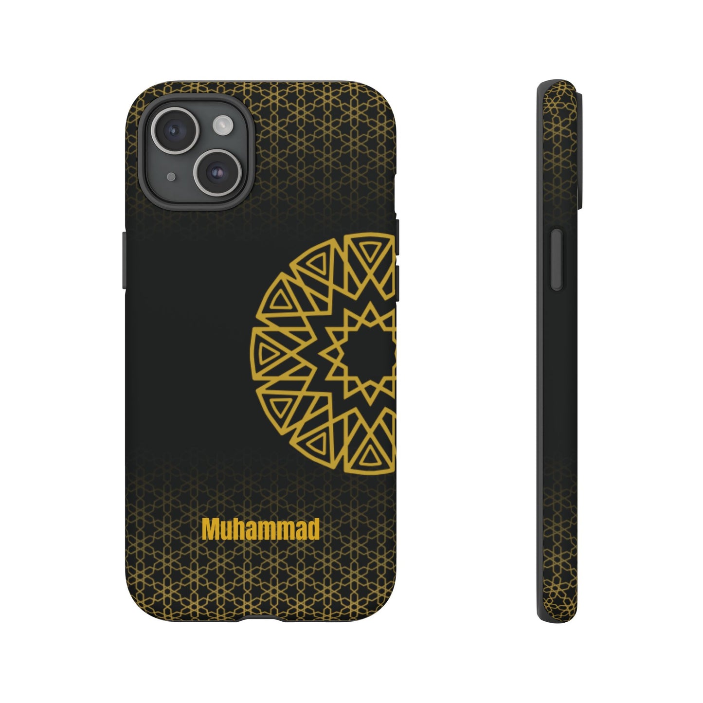 Personalised Phone Case, Geometric Design, iPhone, Samsung, Islamic Style, Gift, Custom Name