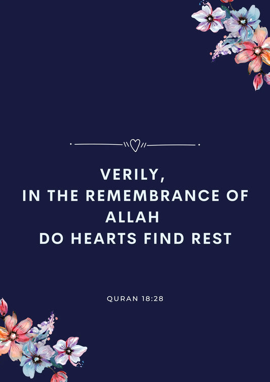 Hearts Find Rest in Allah's Remembrance, Peace, Patience Ilm Artistry