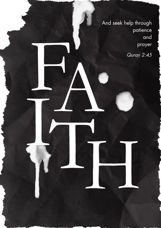 Seek Help Through Patience And Prayer, Faith Ilm Artistry