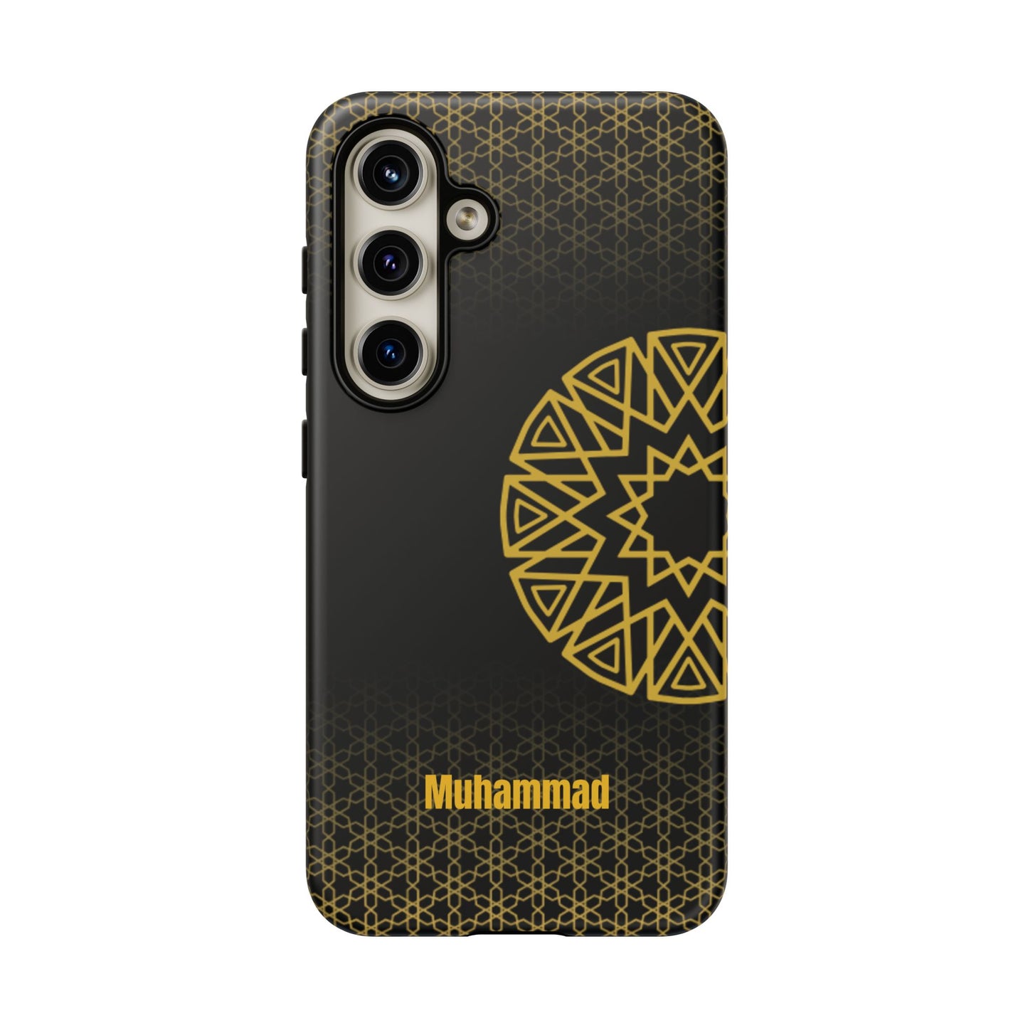 Personalised Phone Case, Geometric Design, iPhone, Samsung, Islamic Style, Gift, Custom Name