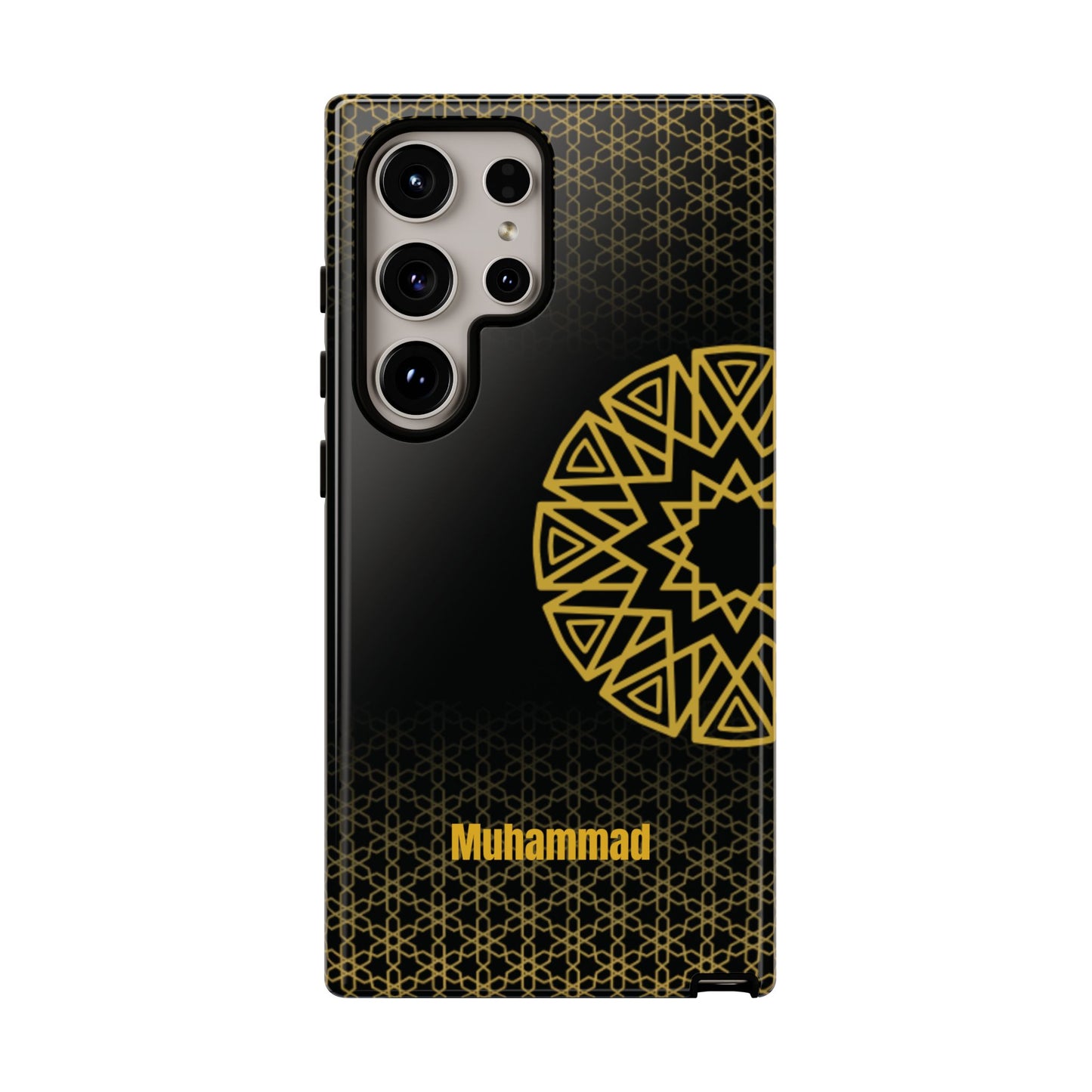 Personalised Phone Case, Geometric Design, iPhone, Samsung, Islamic Style, Gift, Custom Name