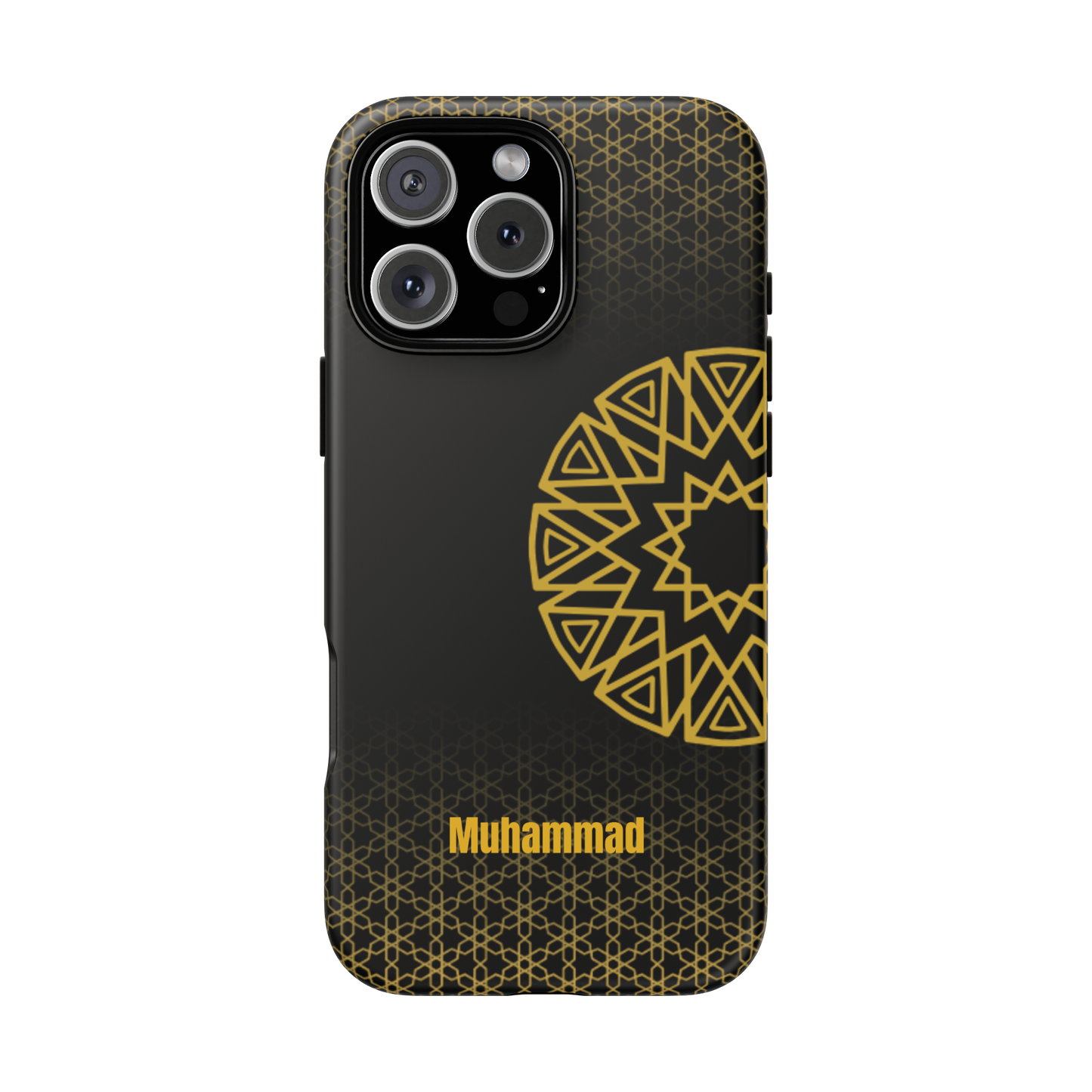 Personalised Phone Case, Geometric Design, iPhone, Samsung, Islamic Style, Gift, Custom Name