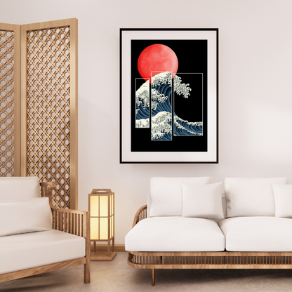 Great Waves: Minimalist Serenity