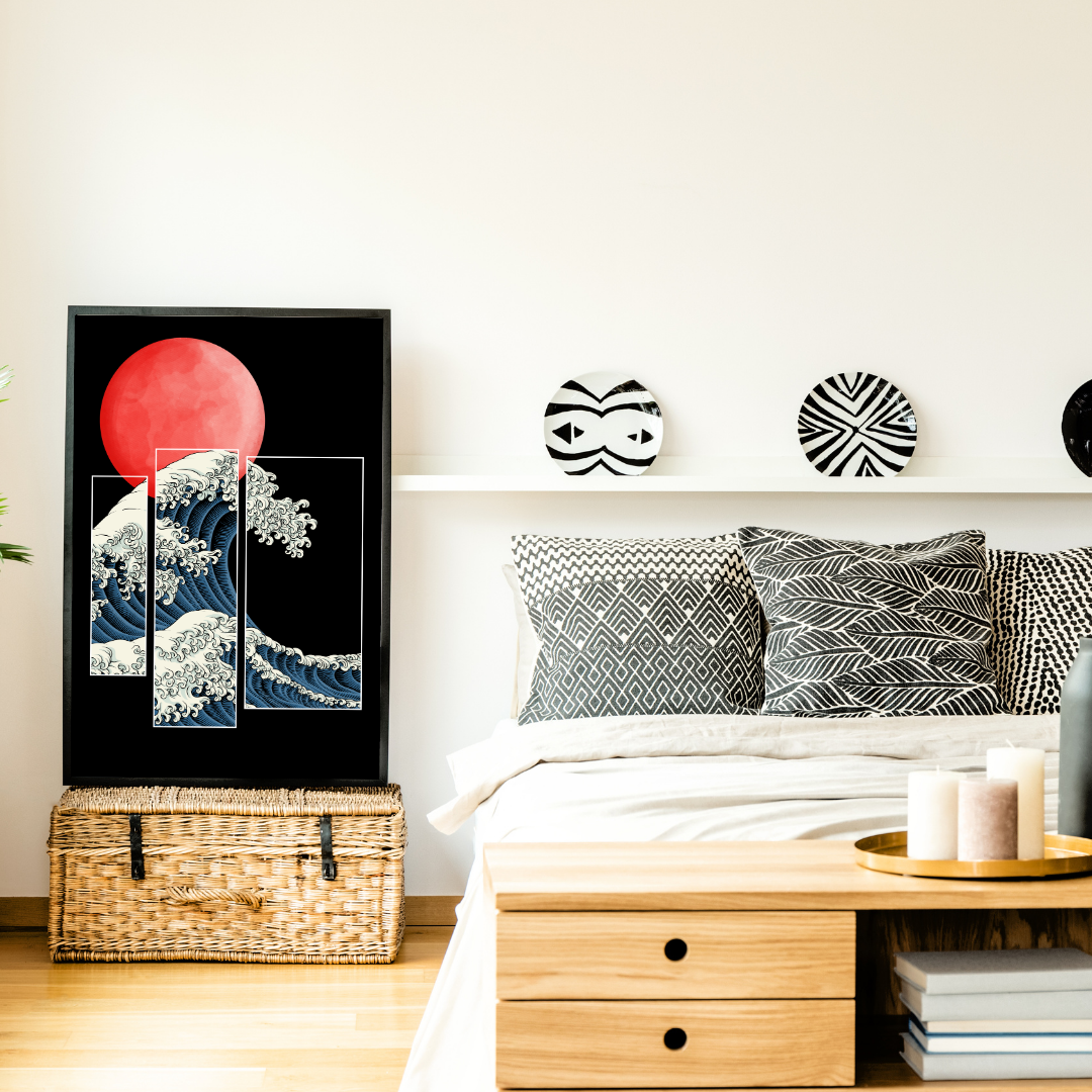 Great Waves: Minimalist Serenity