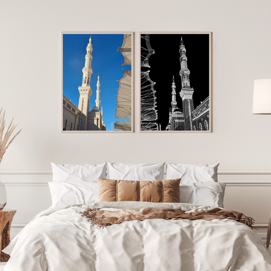 Sacred Serenity: Masjid Nabawi Pair Ilm Artistry