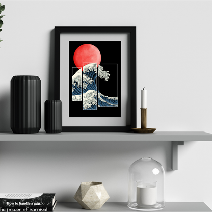 Great Waves: Minimalist Serenity