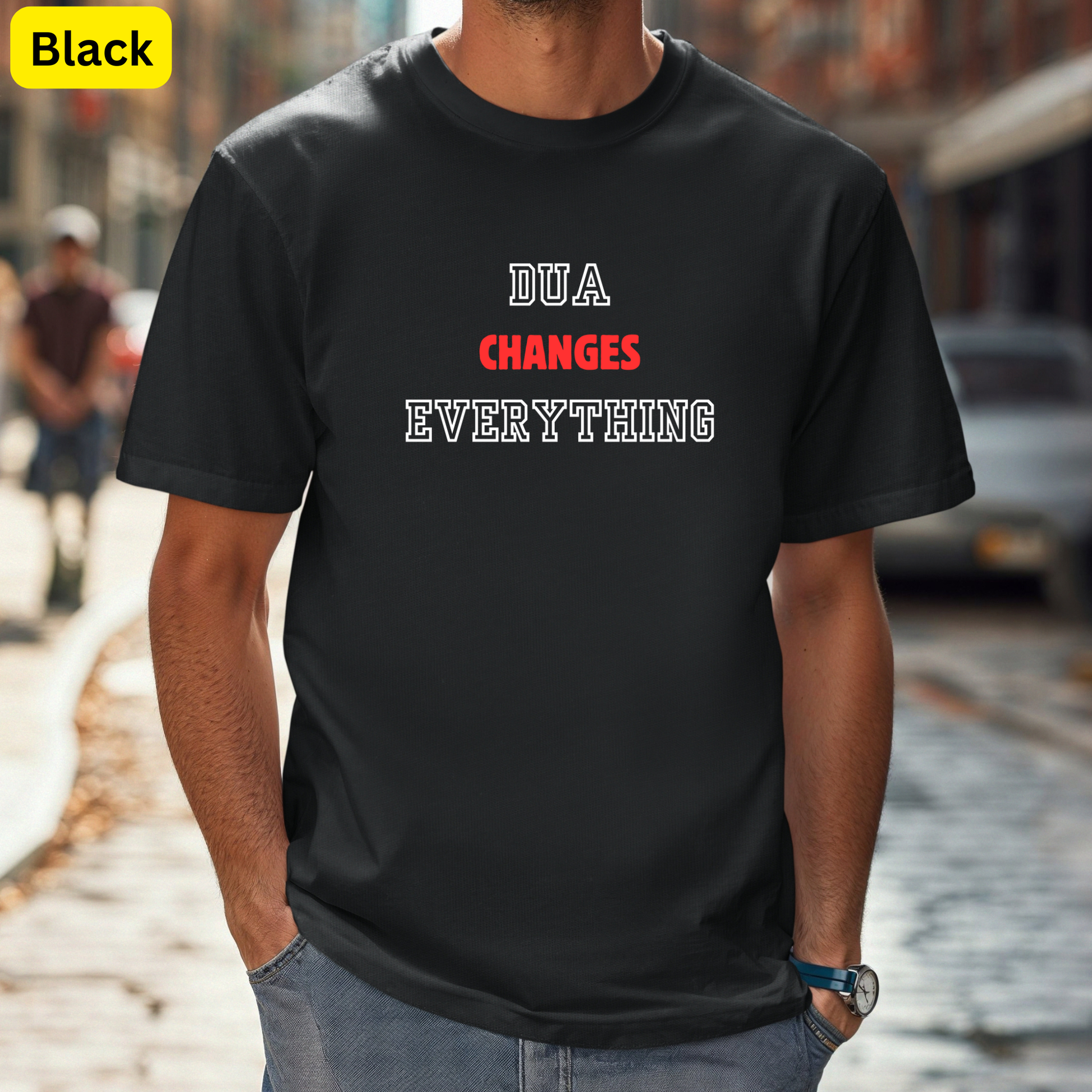 Make Dua | Minimalist Islamic Shirt | Muslim Reminder Tee Ilm Artistry