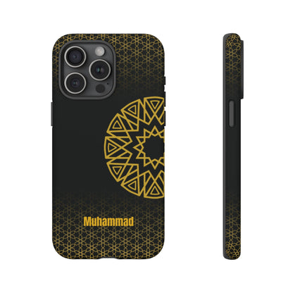Personalised Phone Case, Geometric Design, iPhone, Samsung, Islamic Style, Gift, Custom Name