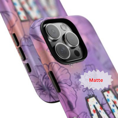 Personalised Floral Phone Case – Tough Cases with Custom Initials and Name