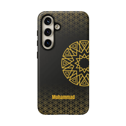 Personalised Phone Case, Geometric Design, iPhone, Samsung, Islamic Style, Gift, Custom Name