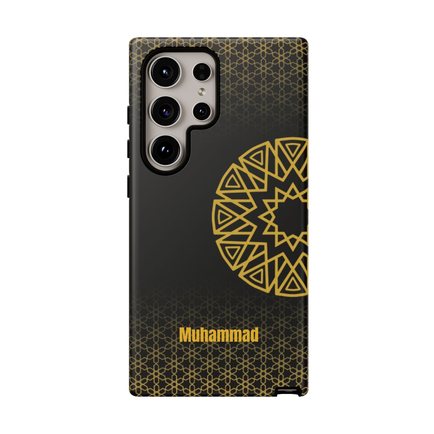 Personalised Phone Case, Geometric Design, iPhone, Samsung, Islamic Style, Gift, Custom Name
