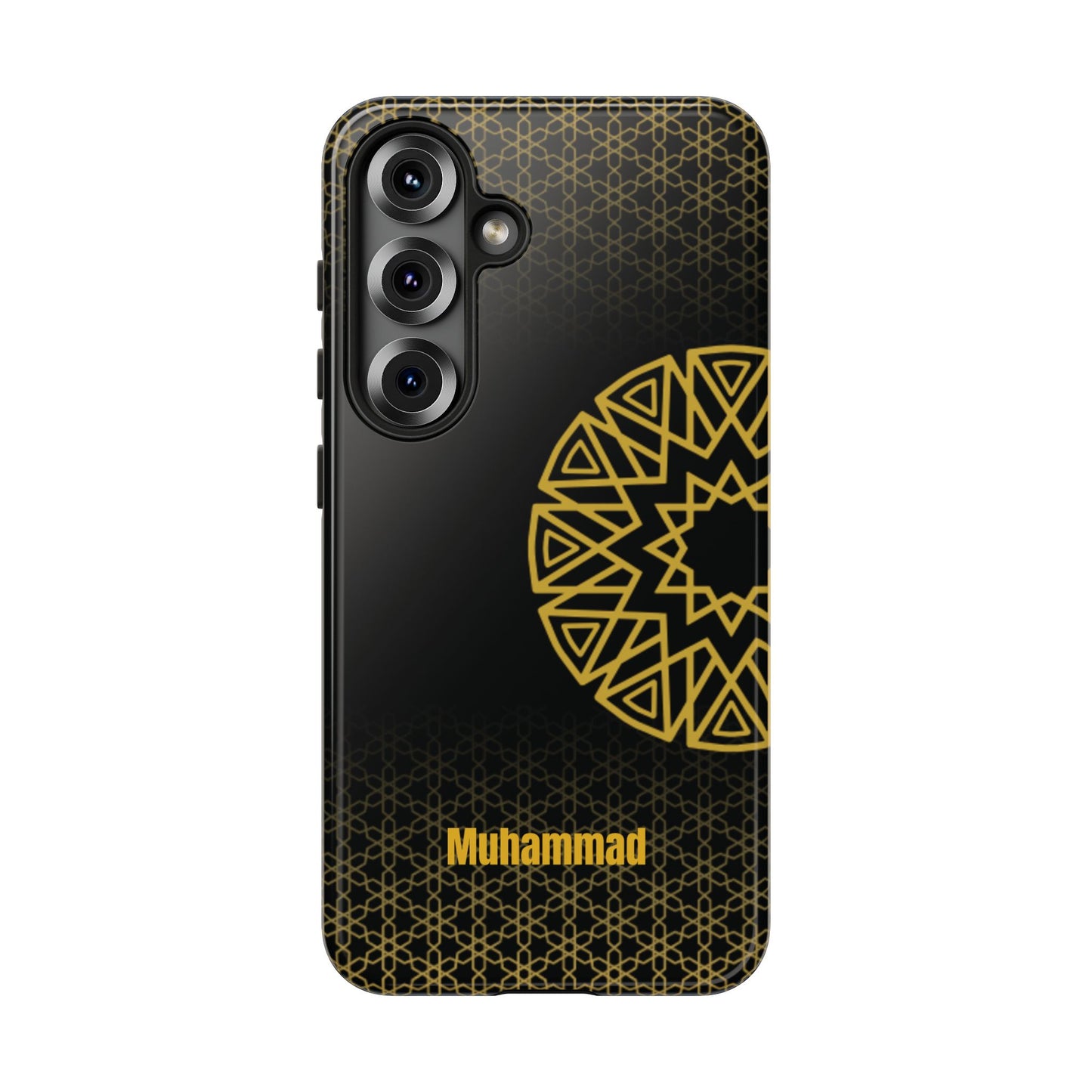 Personalised Phone Case, Geometric Design, iPhone, Samsung, Islamic Style, Gift, Custom Name