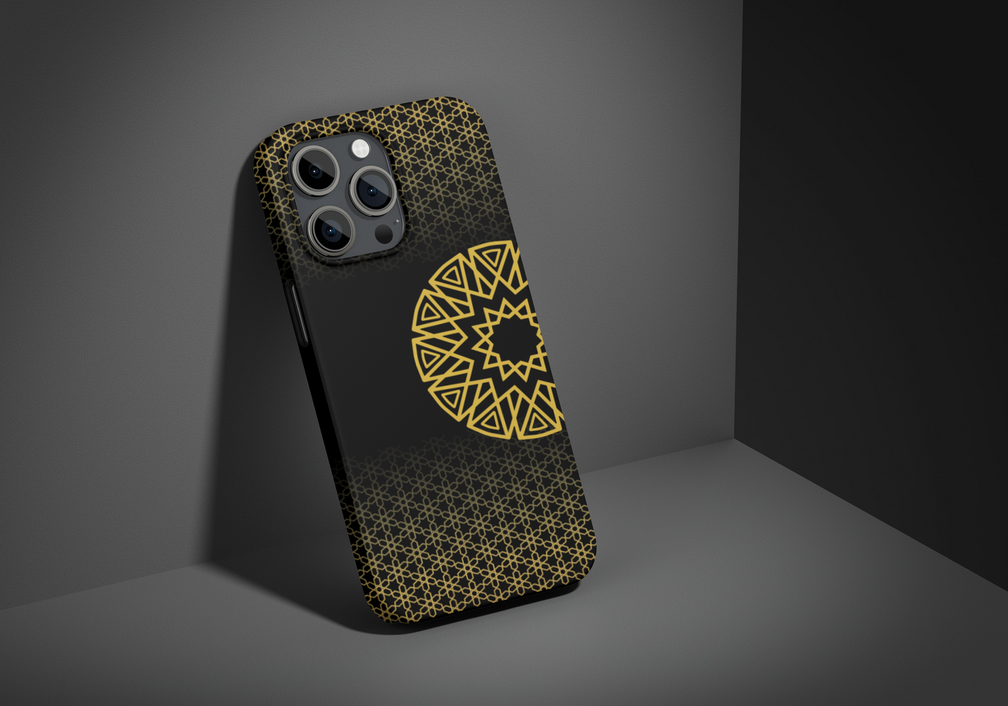 Personalised Phone Case, Geometric Design, iPhone, Samsung, Islamic Style, Gift, Custom Name