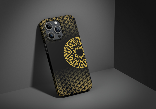 Personalised Phone Case, Geometric Design, iPhone, Samsung, Islamic Style, Gift, Custom Name