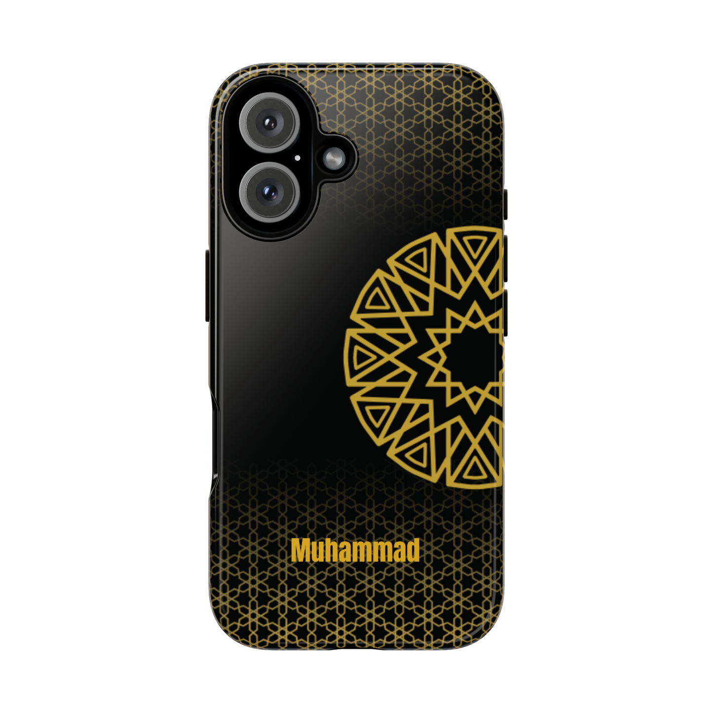 Personalised Phone Case, Geometric Design, iPhone, Samsung, Islamic Style, Gift, Custom Name