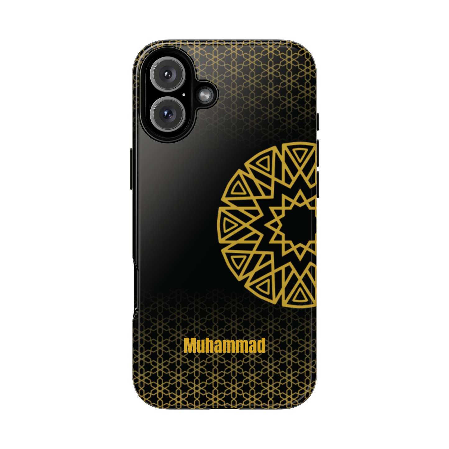 Personalised Phone Case, Geometric Design, iPhone, Samsung, Islamic Style, Gift, Custom Name