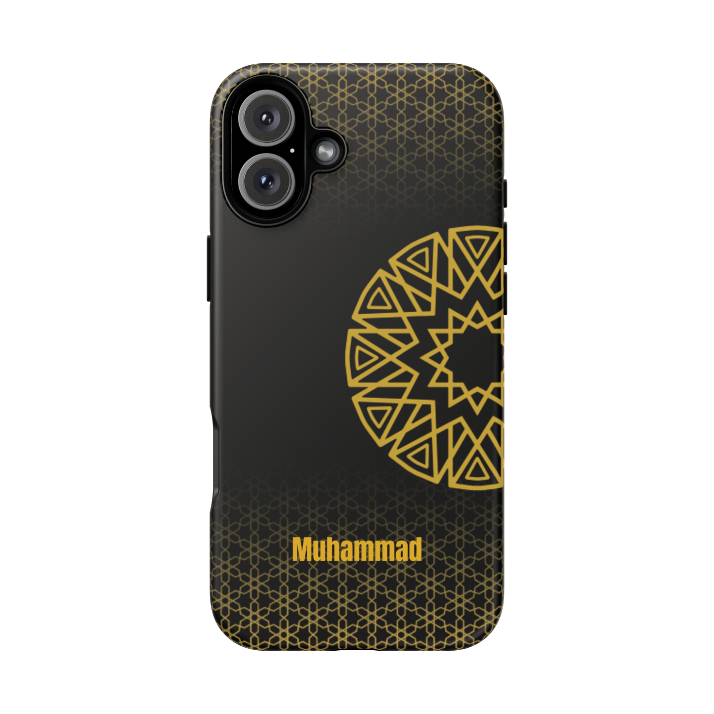 Personalised Phone Case, Geometric Design, iPhone, Samsung, Islamic Style, Gift, Custom Name