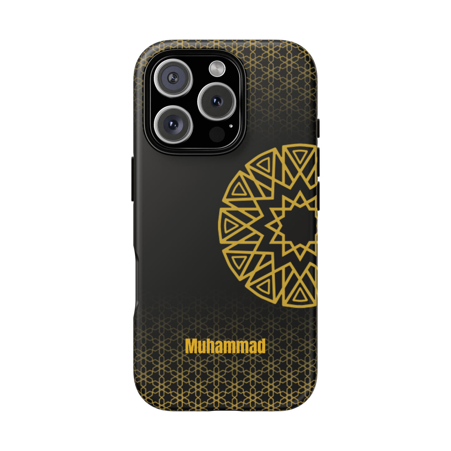 Personalised Phone Case, Geometric Design, iPhone, Samsung, Islamic Style, Gift, Custom Name