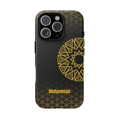 Personalised Phone Case, Geometric Design, iPhone, Samsung, Islamic Style, Gift, Custom Name