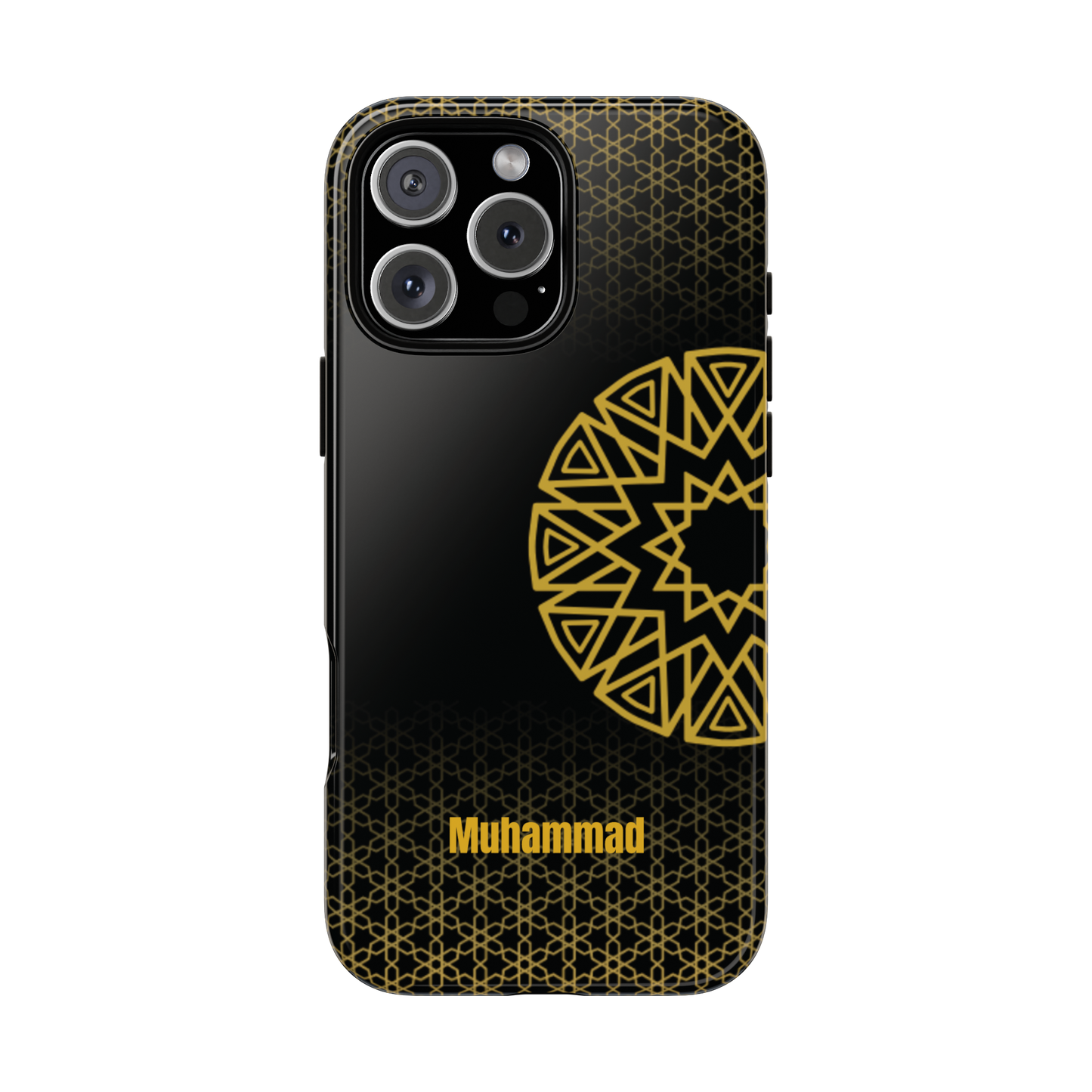 Personalised Phone Case, Geometric Design, iPhone, Samsung, Islamic Style, Gift, Custom Name