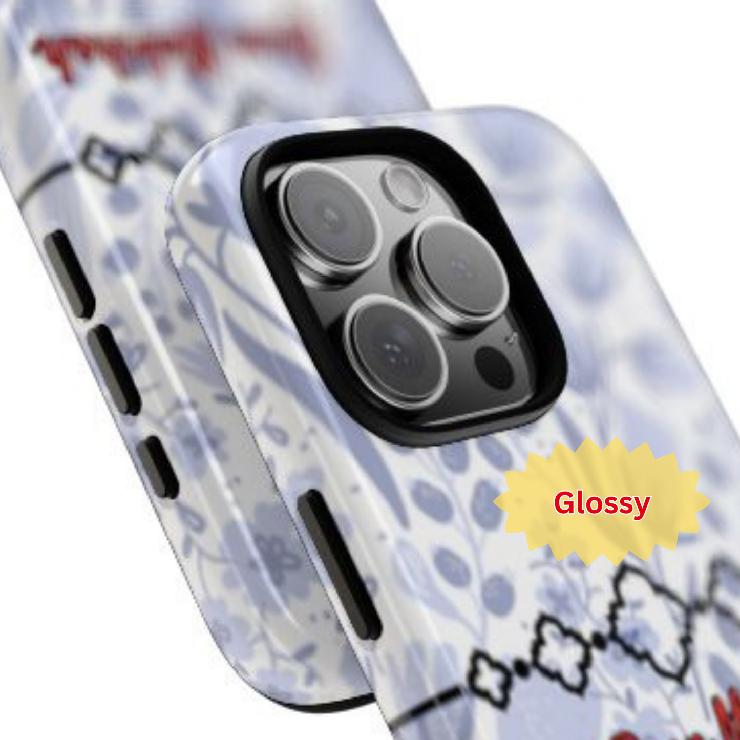 Custom Floral Phone Case – Tough Cases with Personalised Name