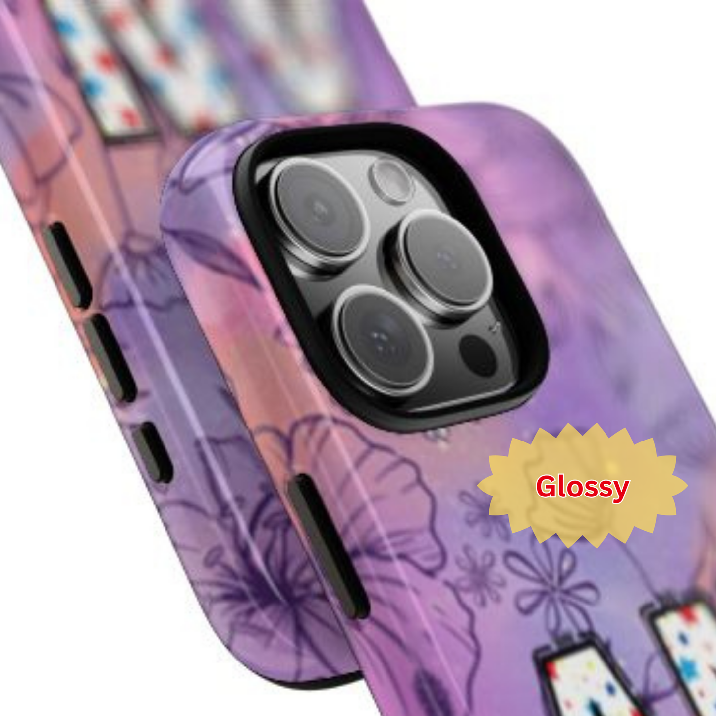 Personalised Floral Phone Case – Tough Cases with Custom Initials and Name